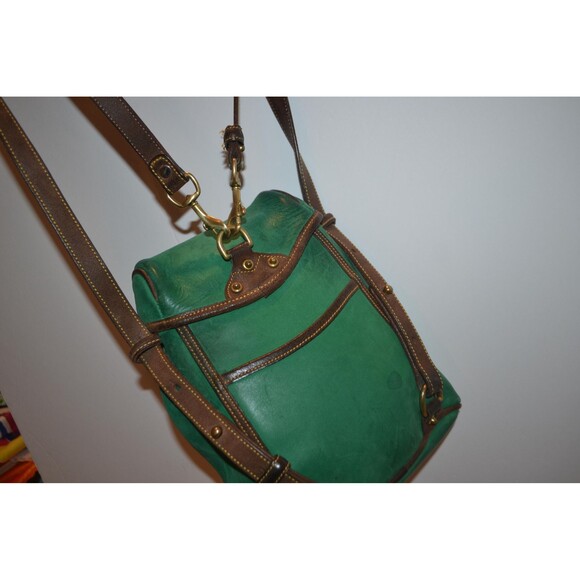 Dooney & Bourke Vintage USA Logo Kelly Green Backpack - Picture 6 of 7
